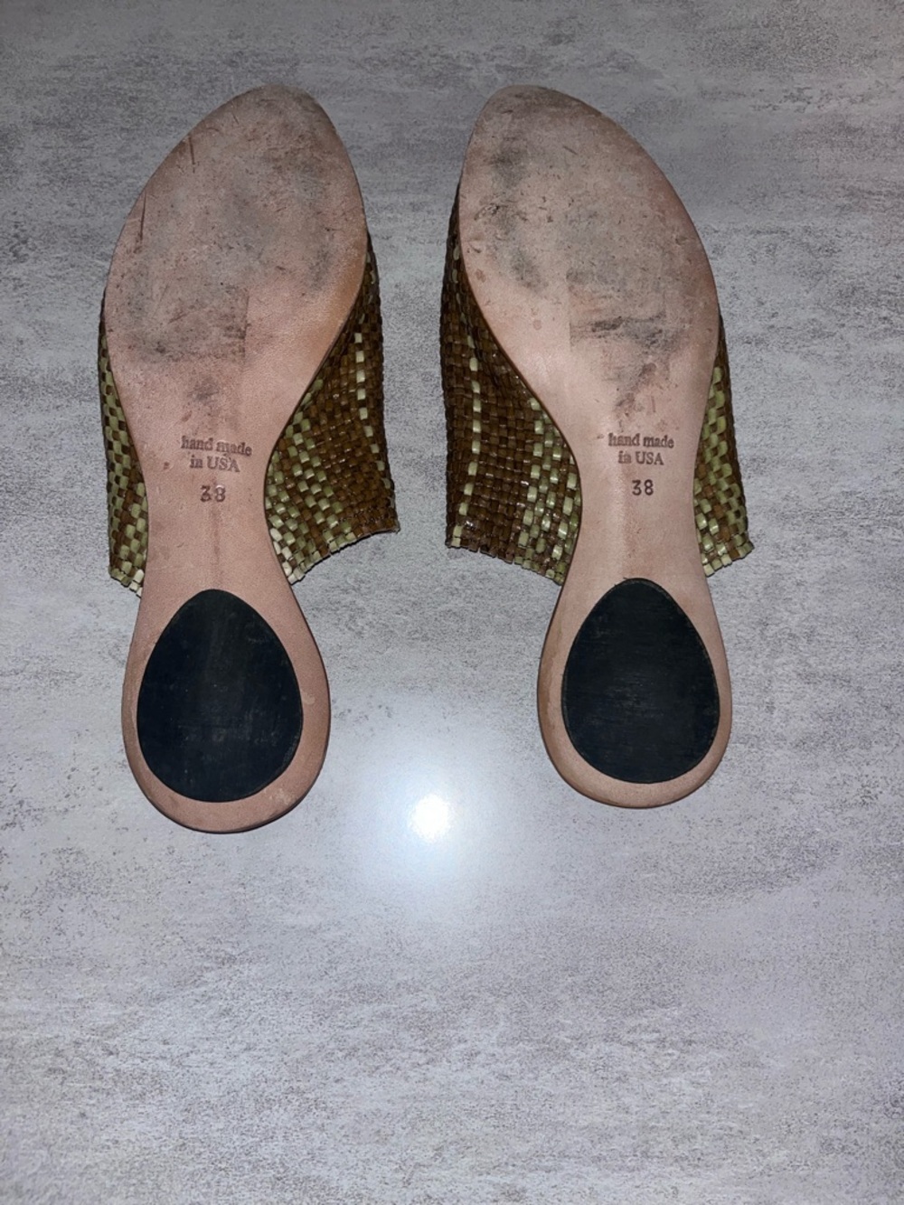 Cydwoq Orient Olive Brown Woven Slip-On Mule - Picture 4 of 9